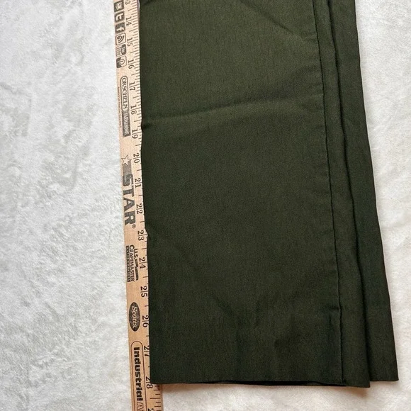 Chicos Women's .5‎ R ( 6 R) Dark Green Brigitte Pants Slim Ankle Pants Pull On - Picture 7 of 10